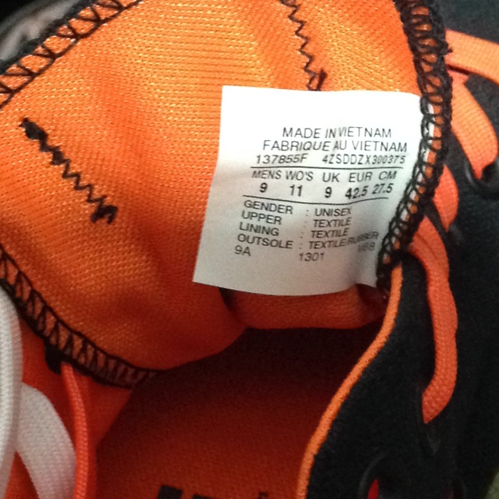 NWT Converse CT All Ox Black/Orange M AUTHENTIC - Picture 7 of 7